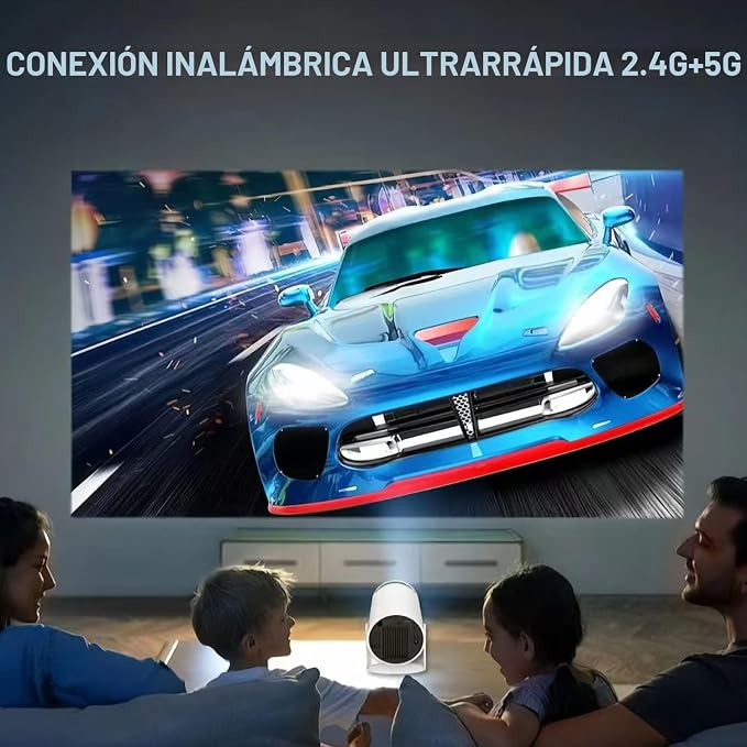 Mini proyector 4K 1080P portátil, WIFI, proyector inteligente