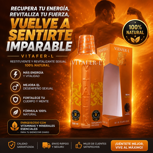 VITAFER 500 ML LIQUIDO  Restituyente y revitalizante, con vitaminas y minerales 100% natural