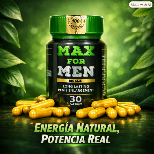 MAX FOR MEN X 30 CAPS. vitalidad y el bienestar sexual masculino