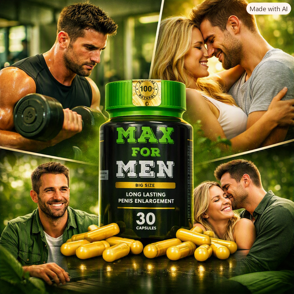 MAX FOR MEN X 30 CAPS. vitalidad y el bienestar sexual masculino
