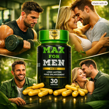 MAX FOR MEN X 30 CAPS. vitalidad y el bienestar sexual masculino